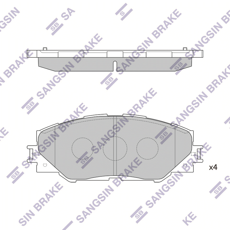Передние тормозные колодки Sangsin SP2138