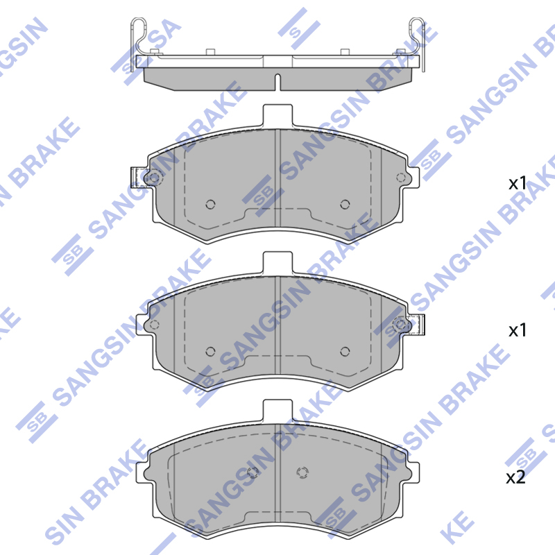 Передние тормозные колодки Sangsin SP2149