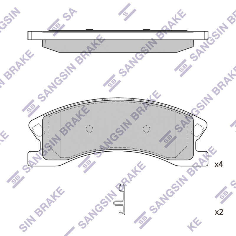 Передние тормозные колодки Sangsin SP2179