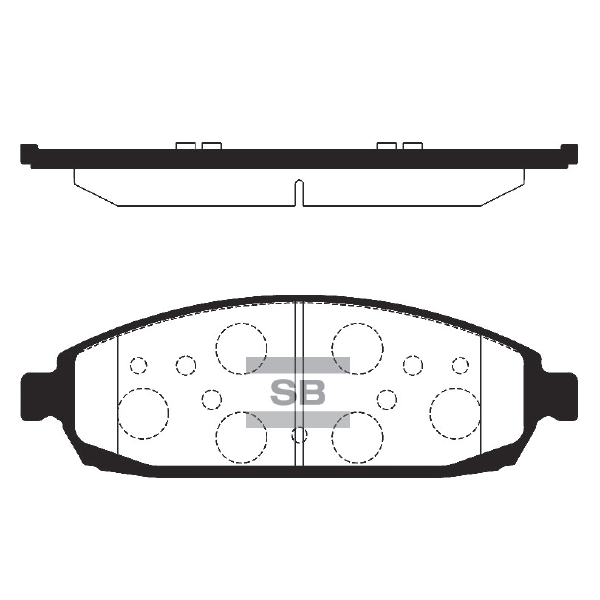 Передние тормозные колодки Sangsin SP2181