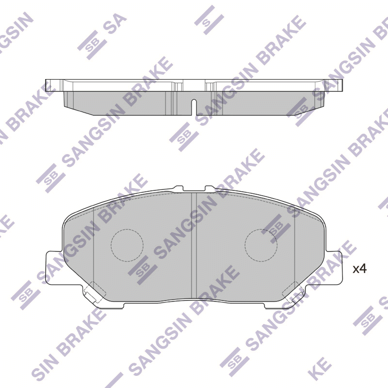 Передние тормозные колодки Sangsin SP2183