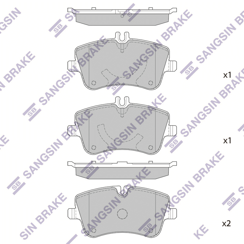 Задние тормозные колодки Sangsin SP2191