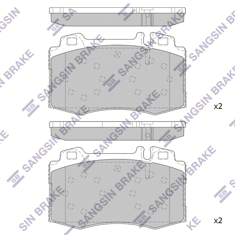 Передние тормозные колодки Sangsin SP2193