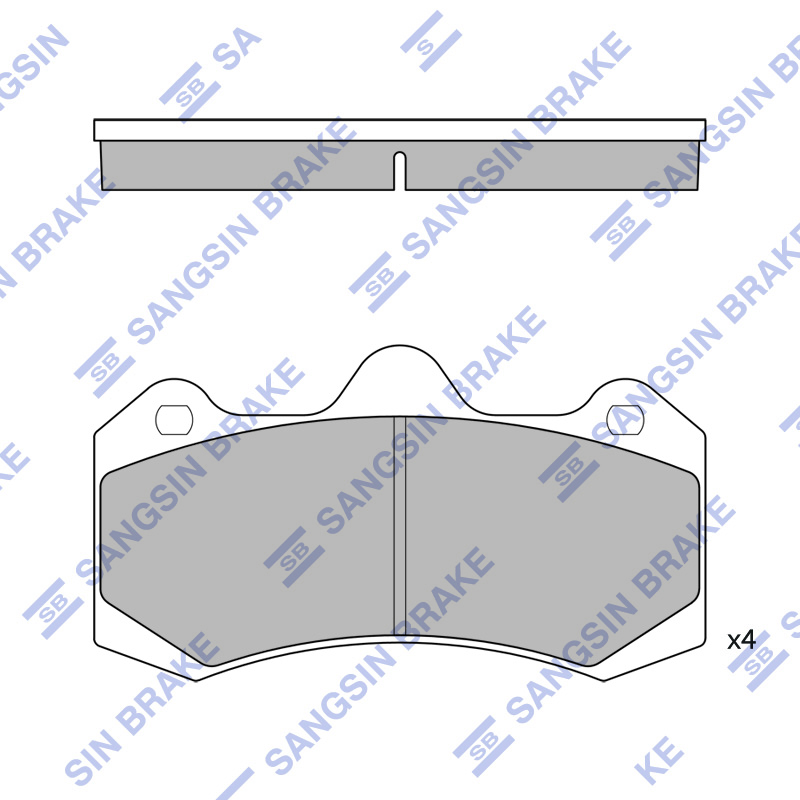 Передние тормозные колодки Sangsin SP2200