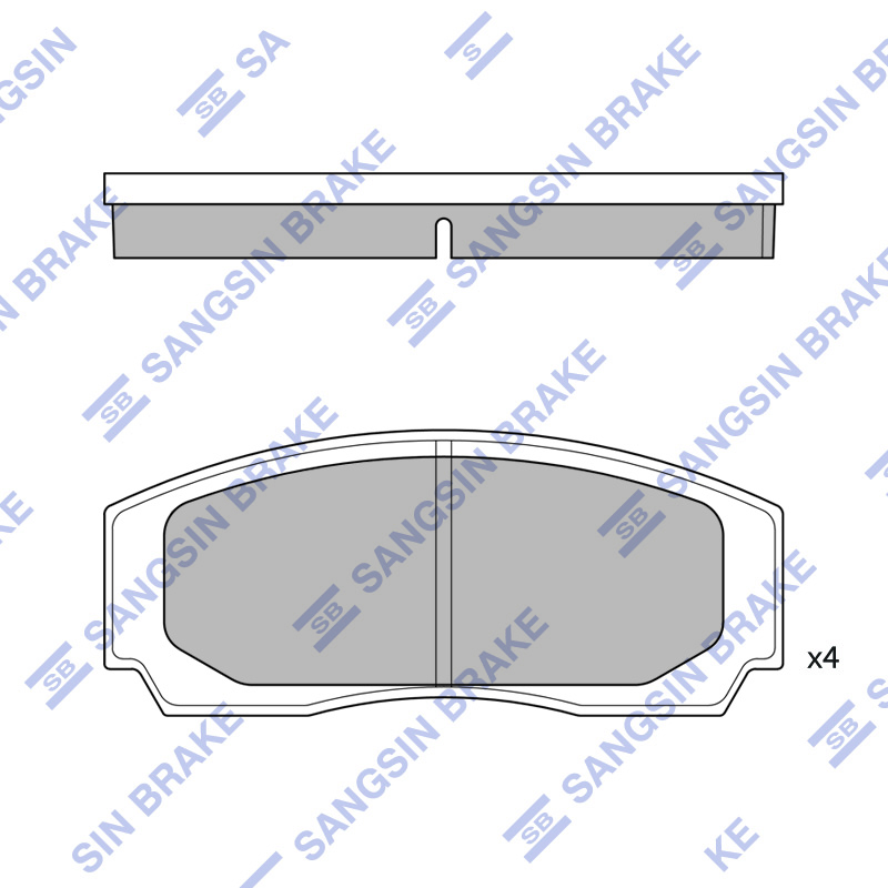 Передние тормозные колодки Sangsin SP2201