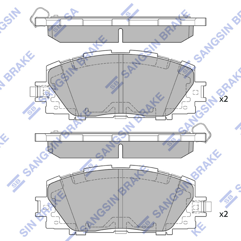 Передние тормозные колодки Sangsin SP2222