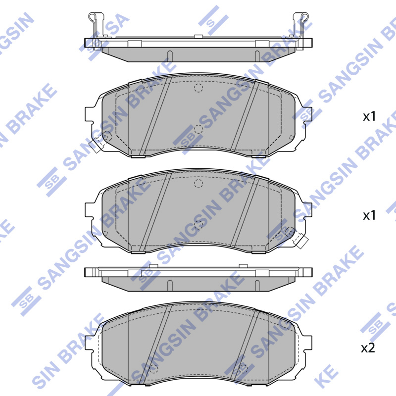 Передние тормозные колодки Sangsin SP2223