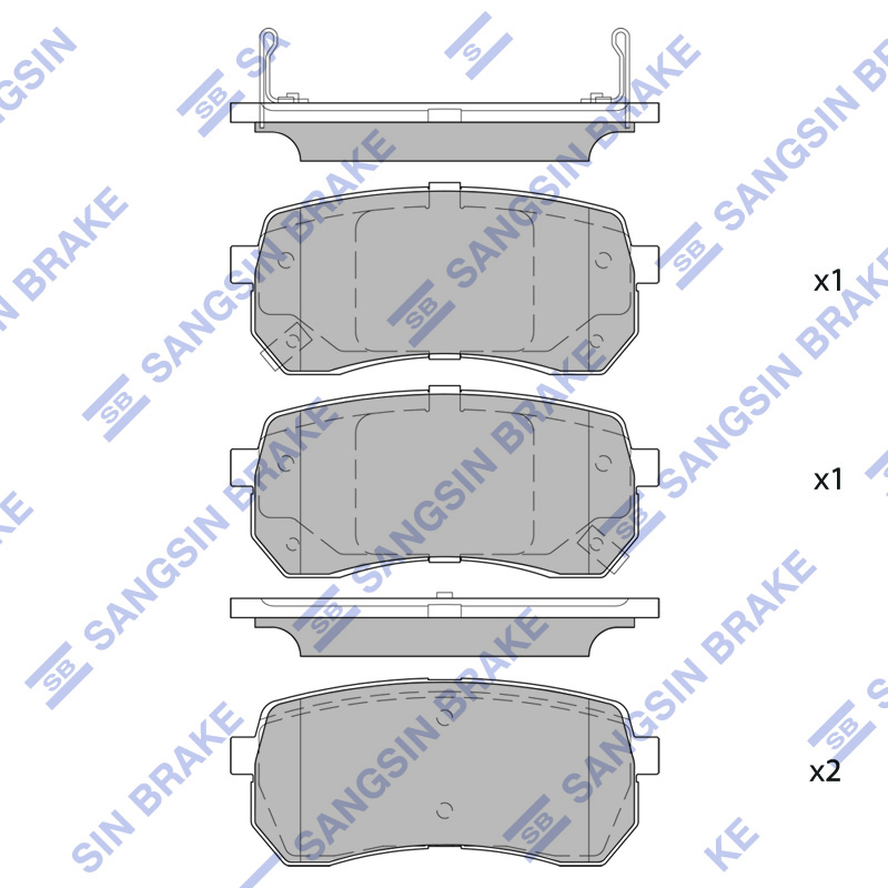 Передние тормозные колодки Sangsin SP2224