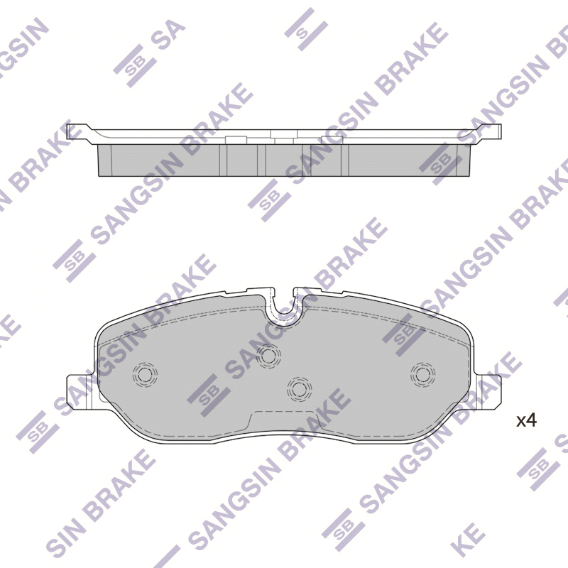 Передние тормозные колодки Sangsin SP2236