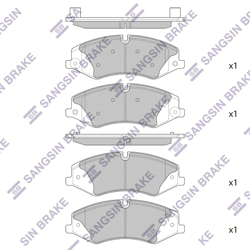 Передние тормозные колодки Sangsin SP2238