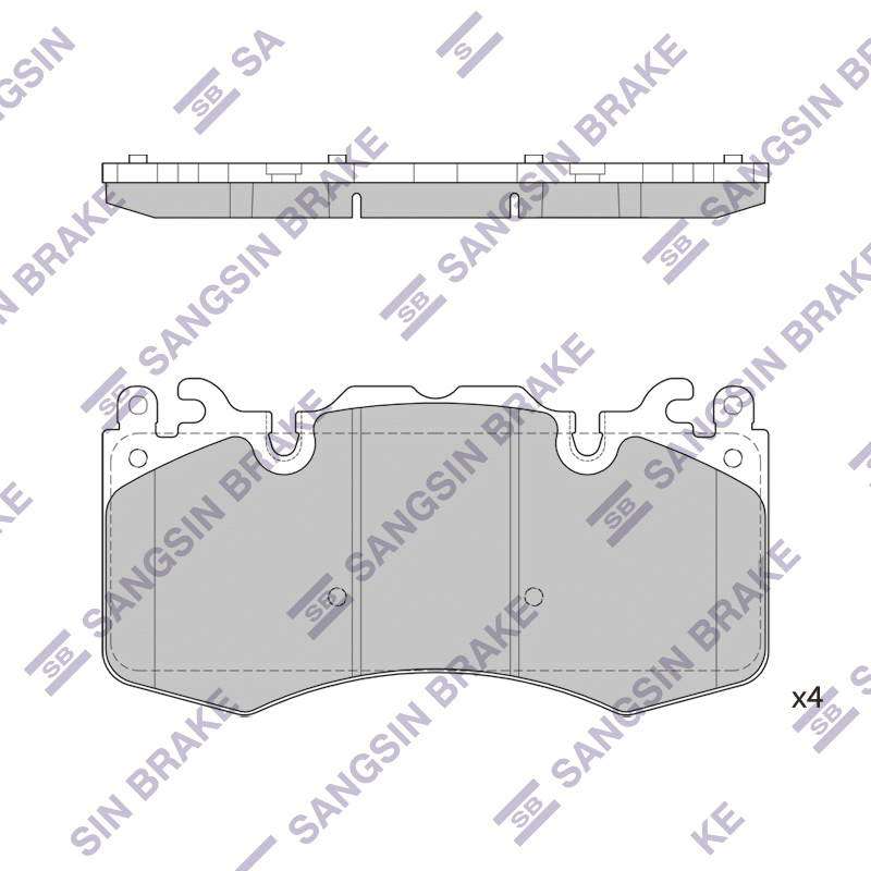 Передние тормозные колодки Sangsin SP2239