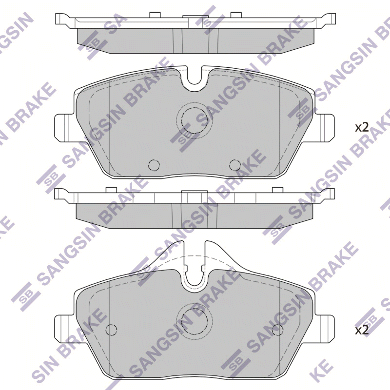 Передние тормозные колодки Sangsin SP2245