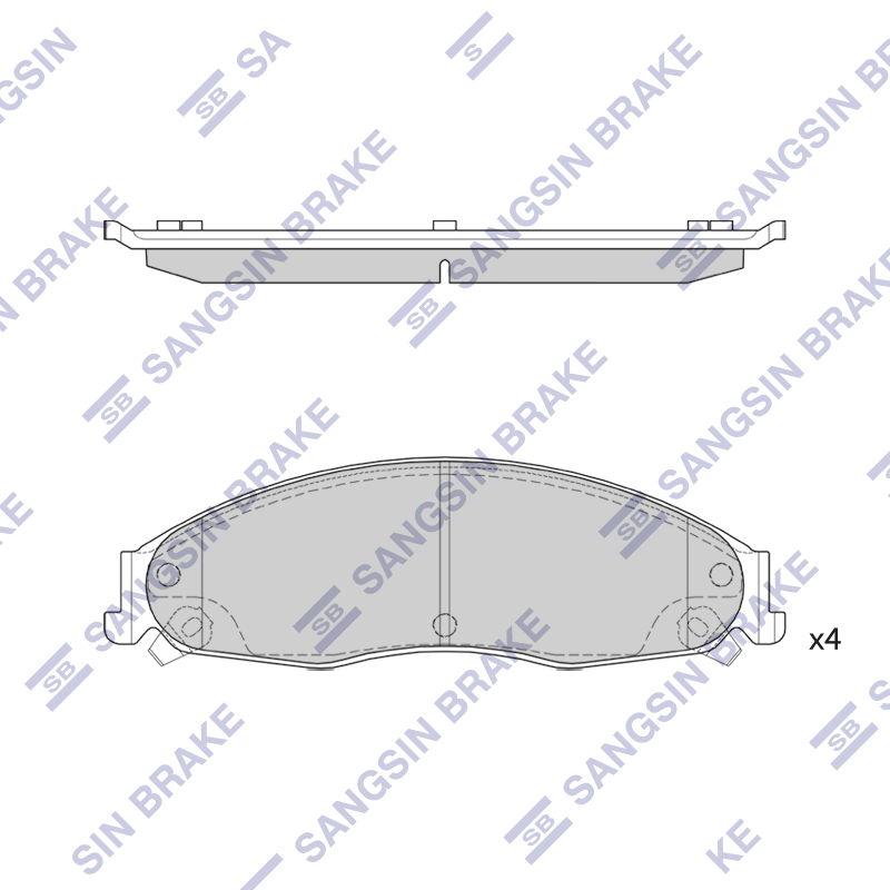 Передние тормозные колодки Sangsin SP2250