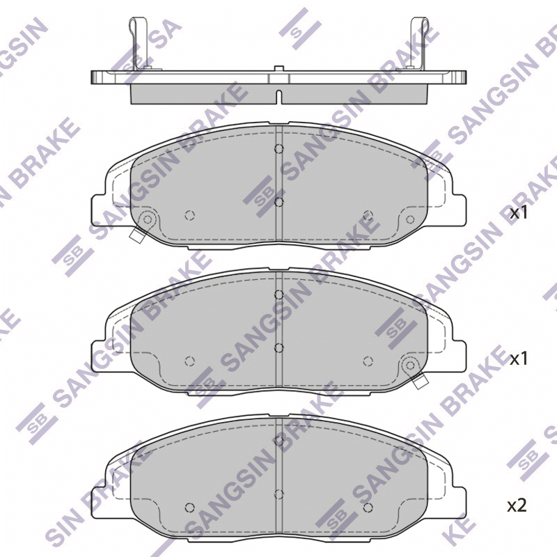 Передние тормозные колодки Sangsin SP2255