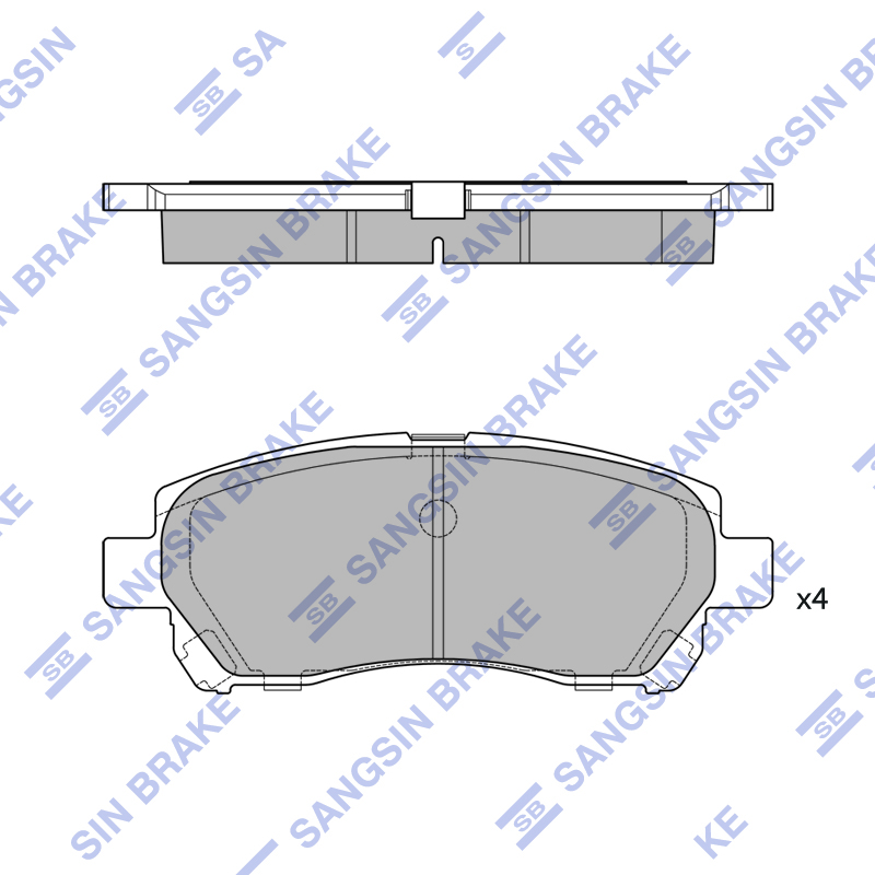 Передние тормозные колодки Sangsin SP2266