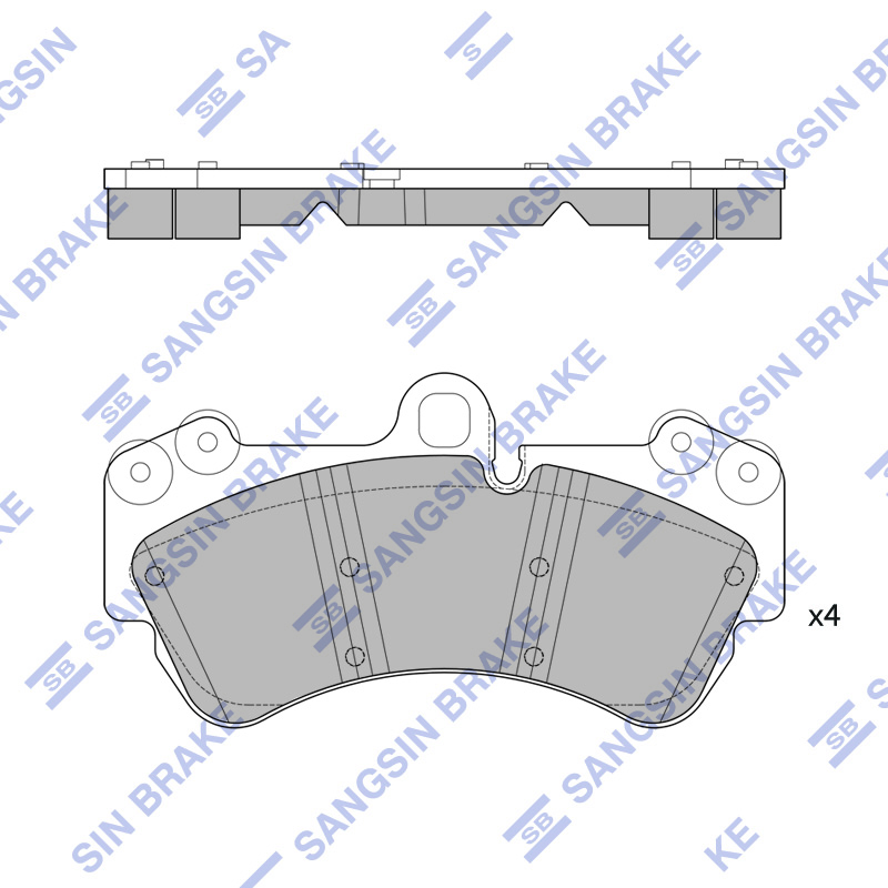 Передние тормозные колодки Sangsin SP2269