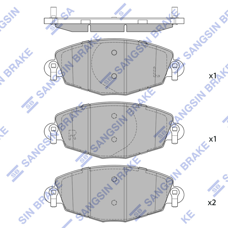 Передние тормозные колодки Sangsin SP2272