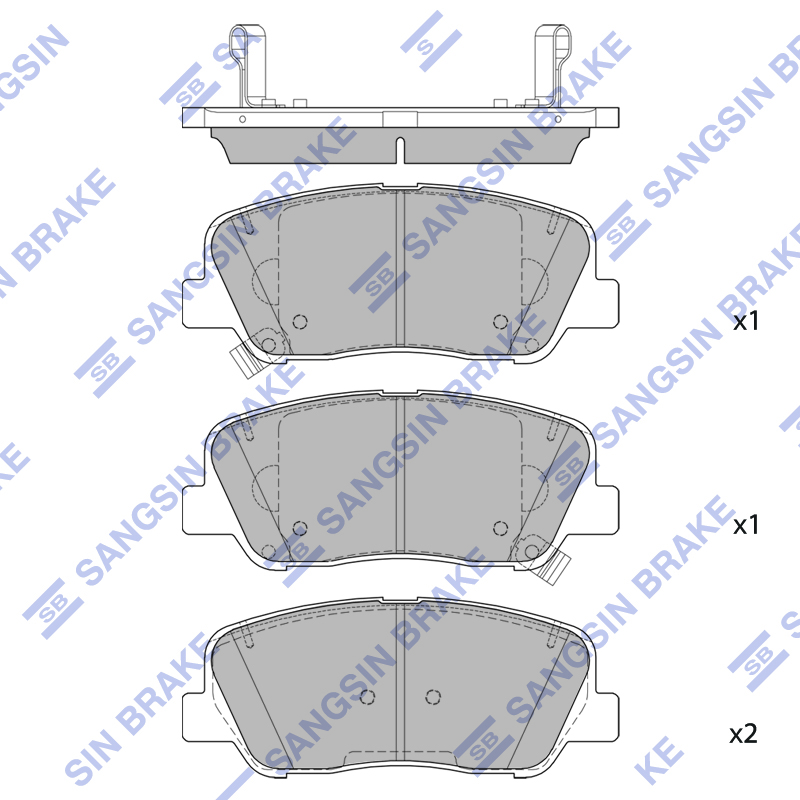 Передние тормозные колодки Sangsin SP2279