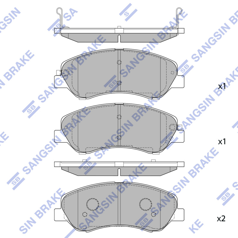Передние тормозные колодки Sangsin SP2281