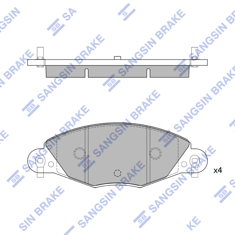 Передние тормозные колодки Sangsin SP2289