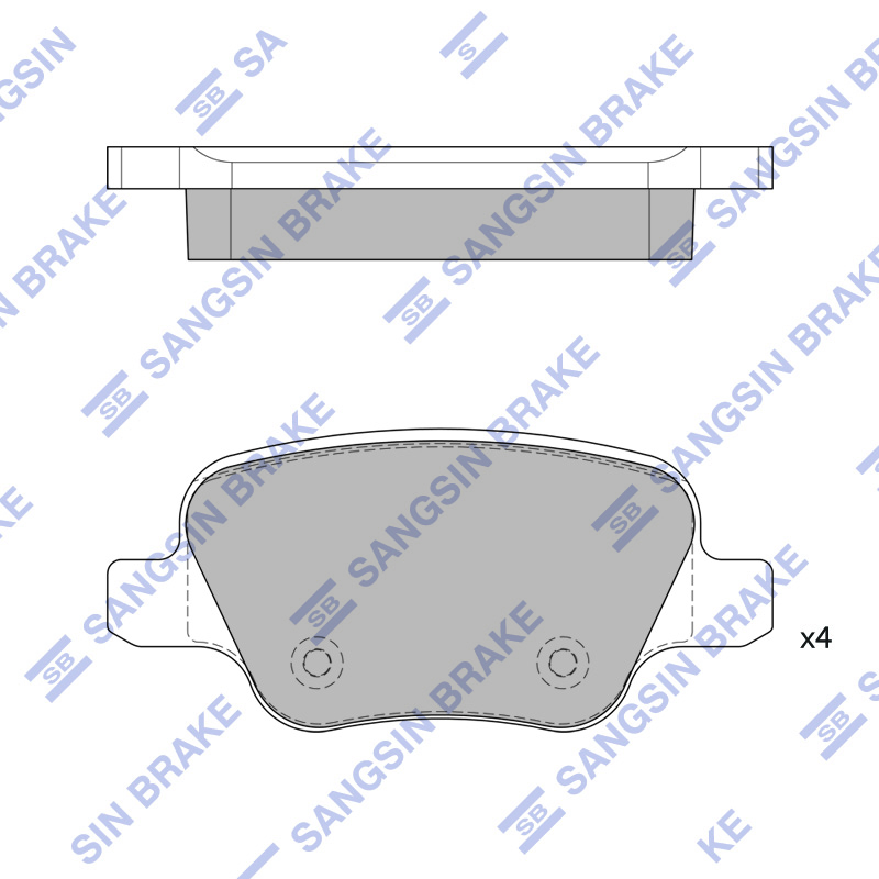 Передние тормозные колодки Sangsin SP2295