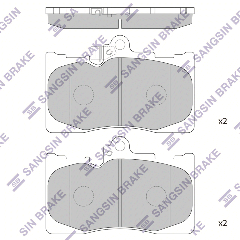 Передние тормозные колодки Sangsin SP2302
