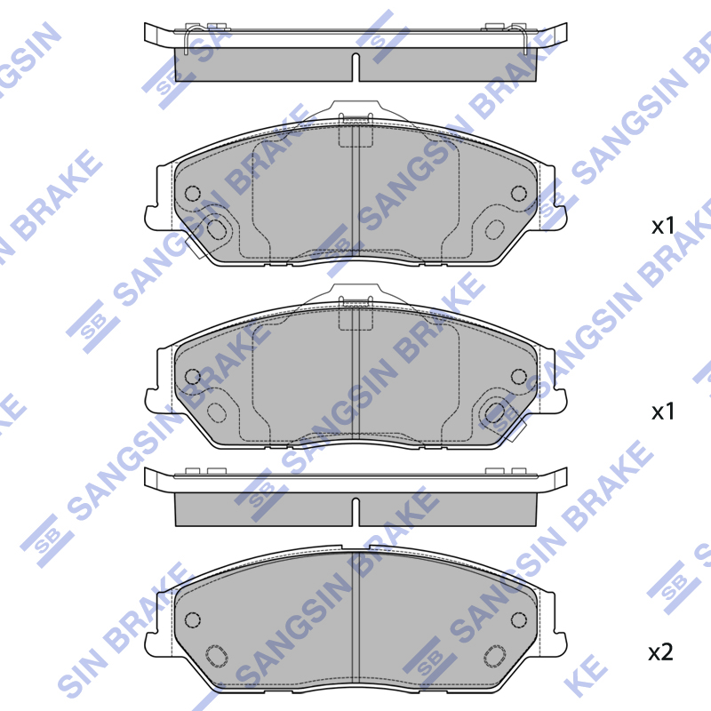 Передние тормозные колодки Sangsin SP2309