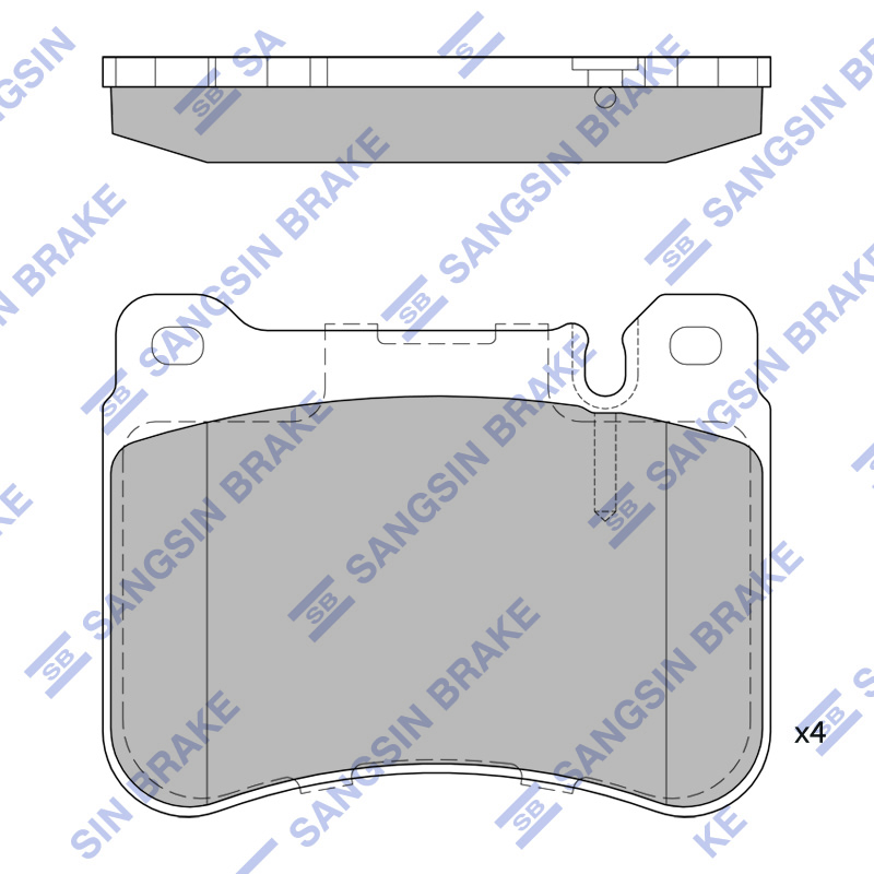 Передние тормозные колодки Sangsin SP2329