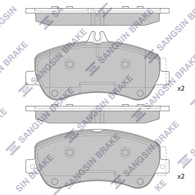 Передние тормозные колодки Sangsin SP2330