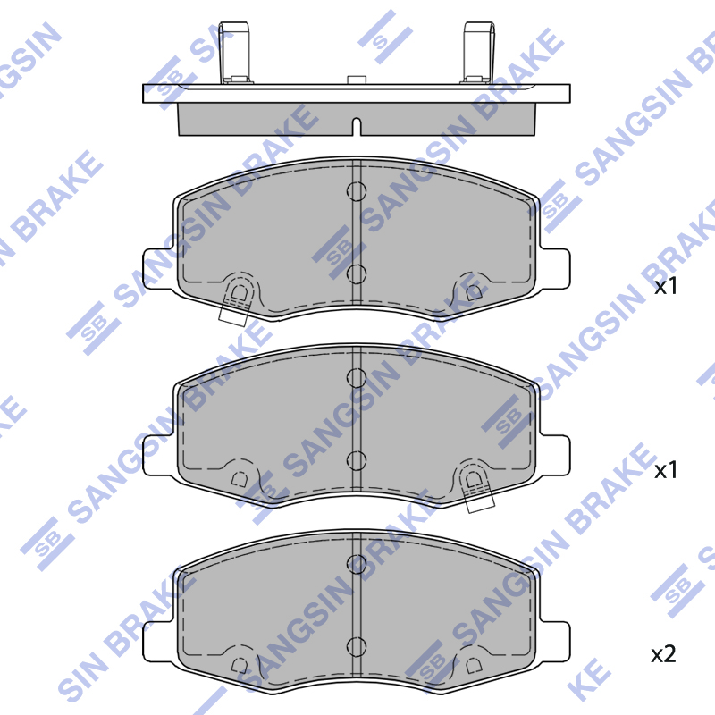Передние тормозные колодки Sangsin SP2341