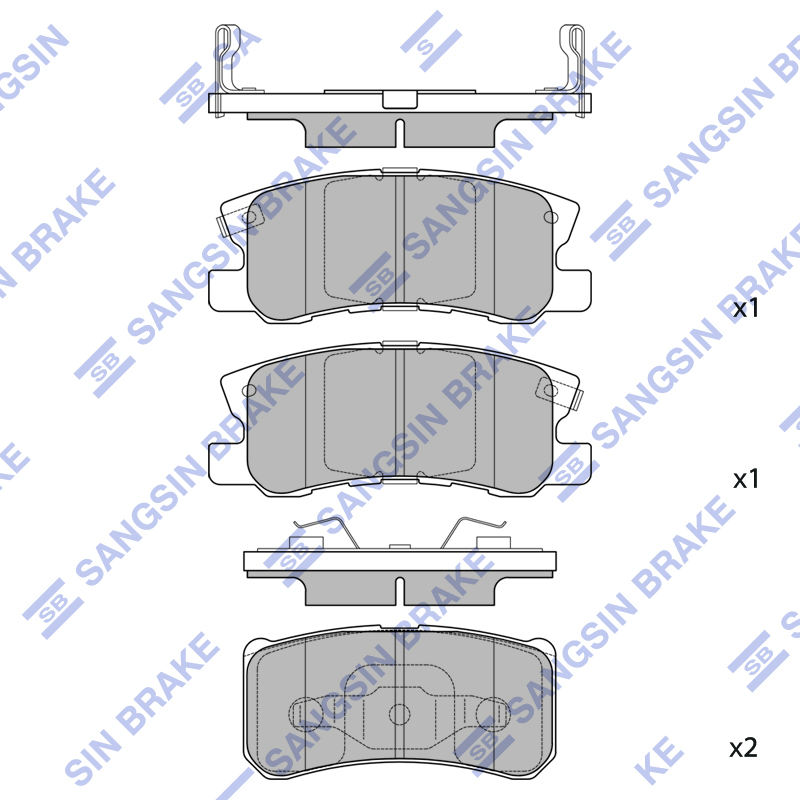Передние тормозные колодки Sangsin SP2370