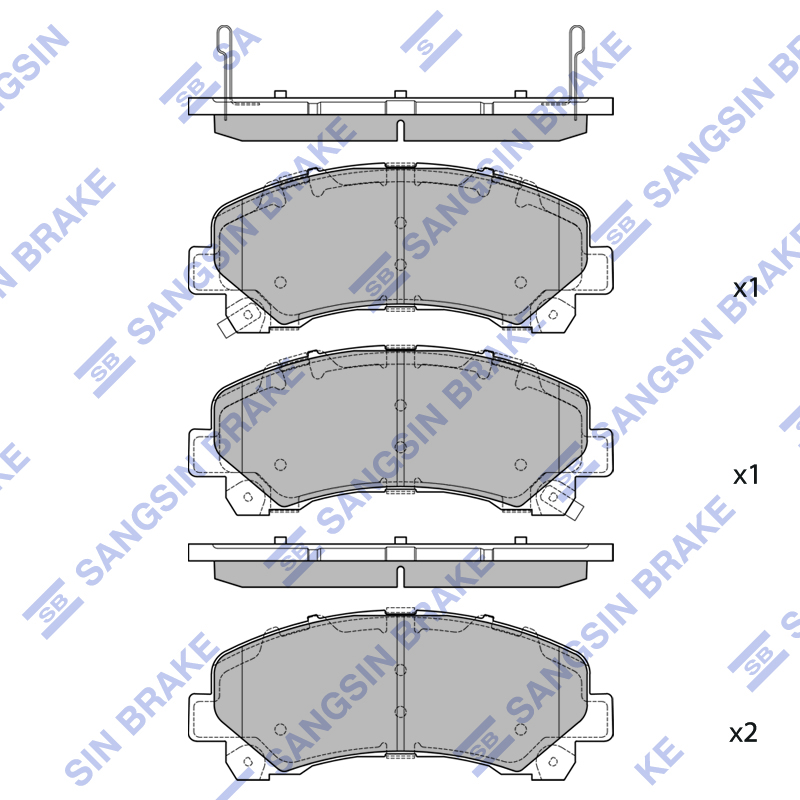 Передние тормозные колодки Sangsin SP2383
