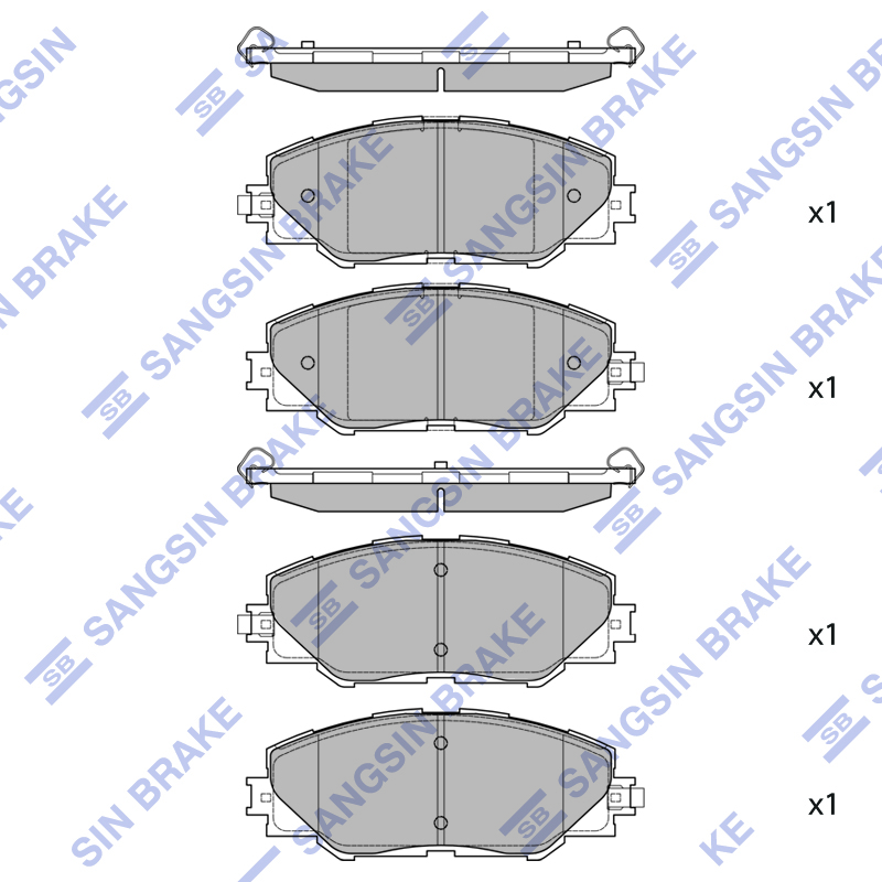 Передние тормозные колодки Sangsin SP2389