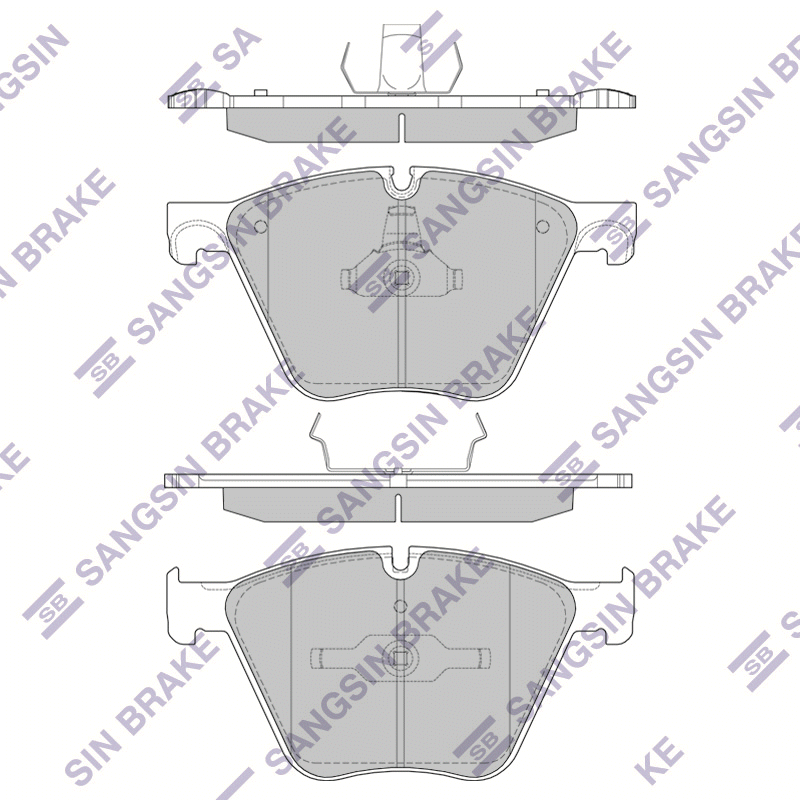 Передние тормозные колодки Sangsin SP2395