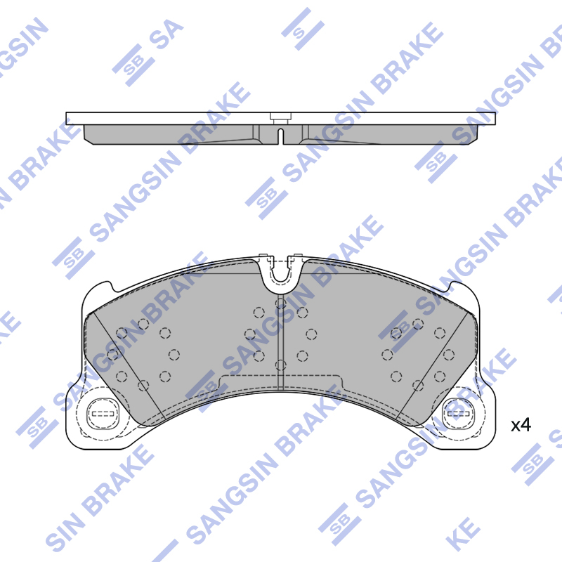 Передние тормозные колодки Sangsin SP2414