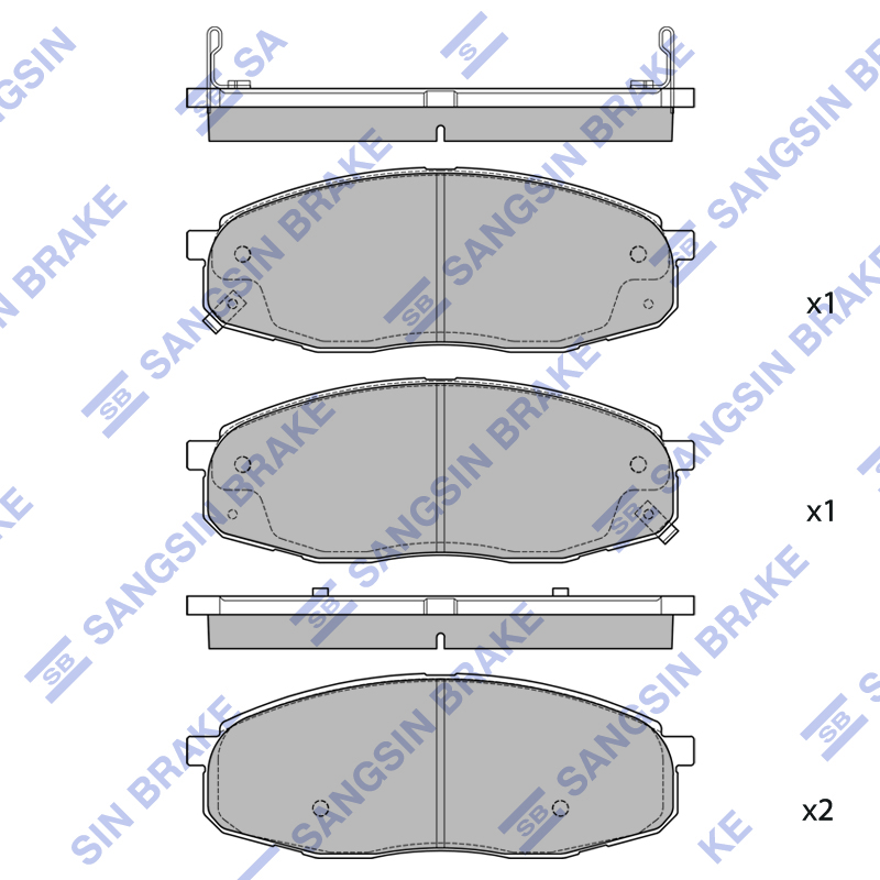 Передние тормозные колодки Sangsin SP2415
