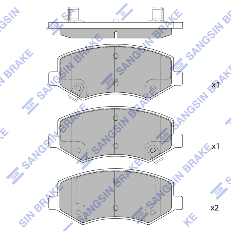 Передние тормозные колодки Sangsin SP2423
