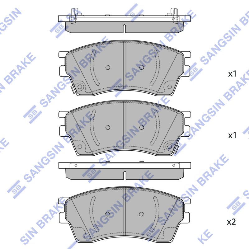 Передние тормозные колодки Sangsin SP2449