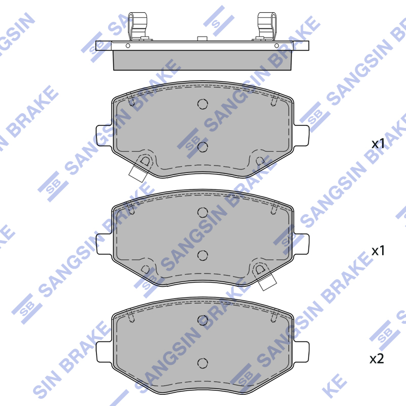 Передние тормозные колодки Sangsin SP2450