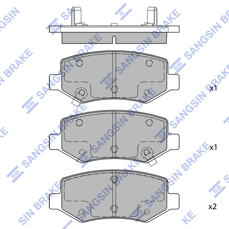 Передние тормозные колодки Sangsin SP2451