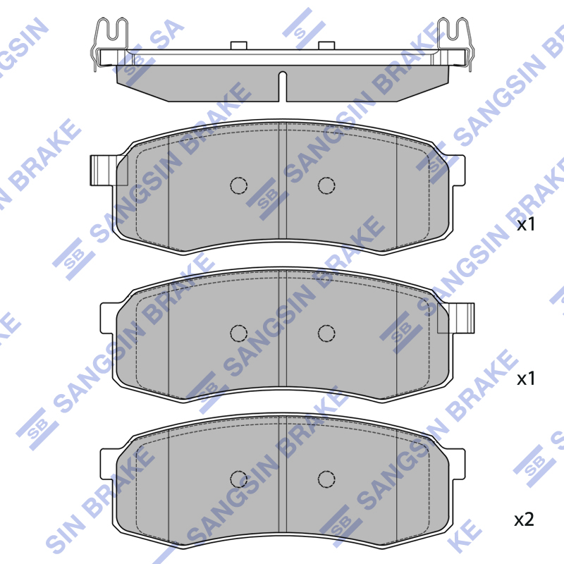 Передние тормозные колодки Sangsin SP2459