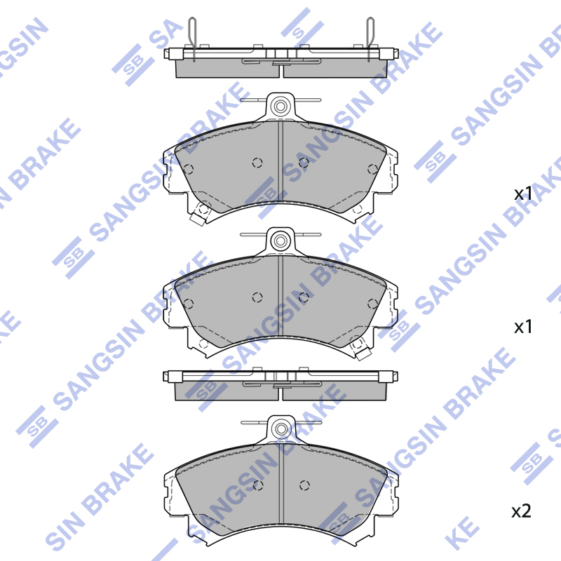 Передние тормозные колодки Sangsin SP2470