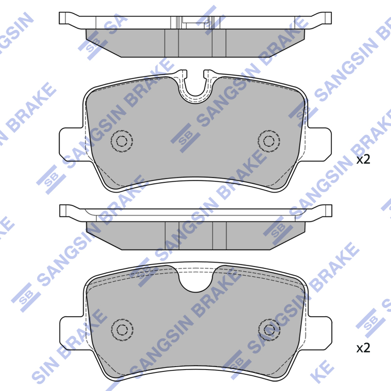 Передние тормозные колодки Sangsin SP2475