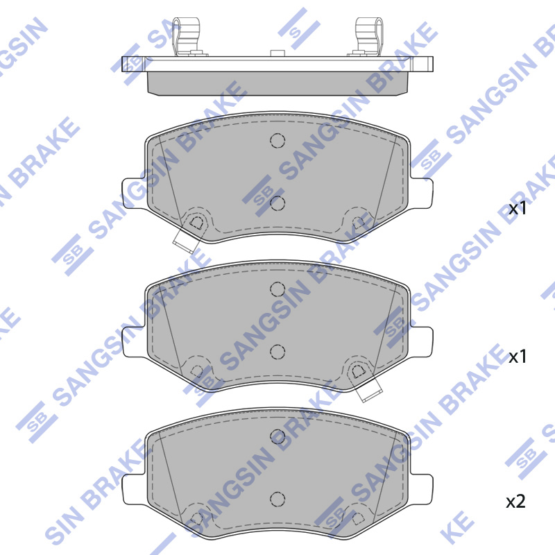 Передние тормозные колодки Sangsin SP2480