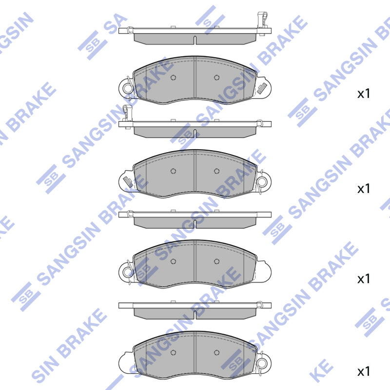 Передние тормозные колодки Sangsin SP2499