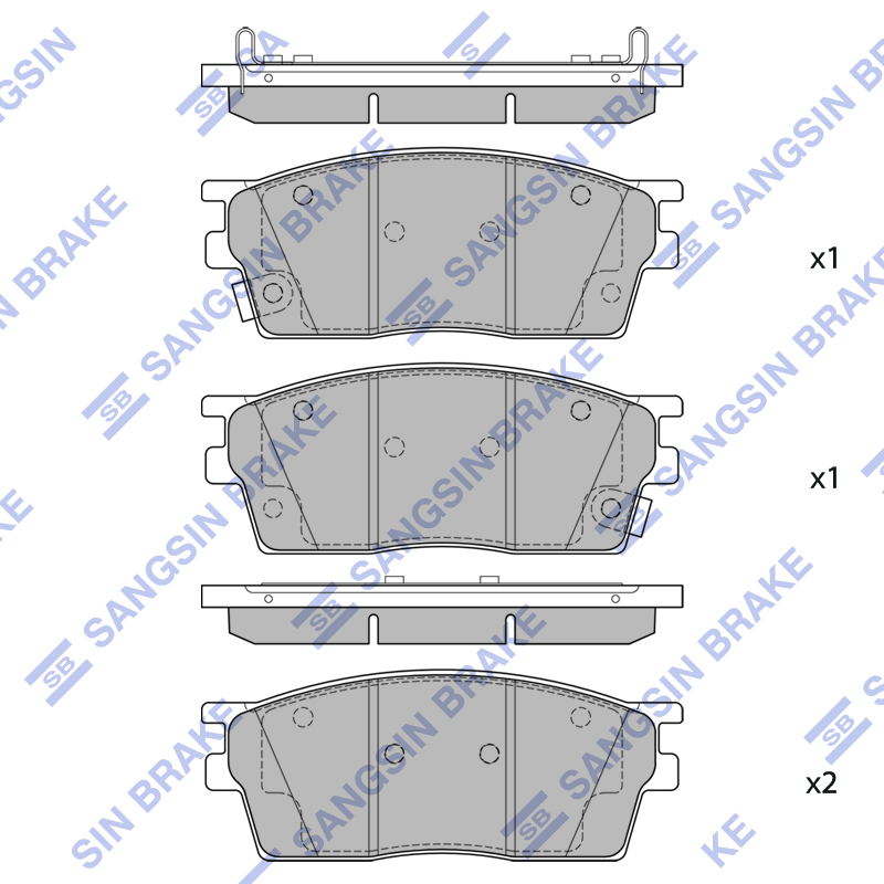 Передние тормозные колодки Sangsin SP2502