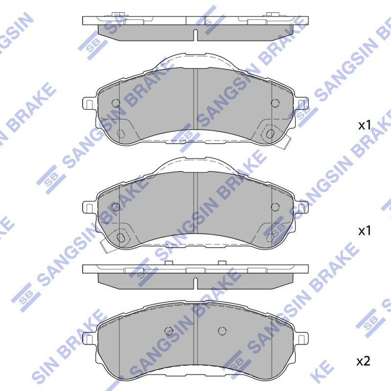 Передние тормозные колодки Sangsin SP2529