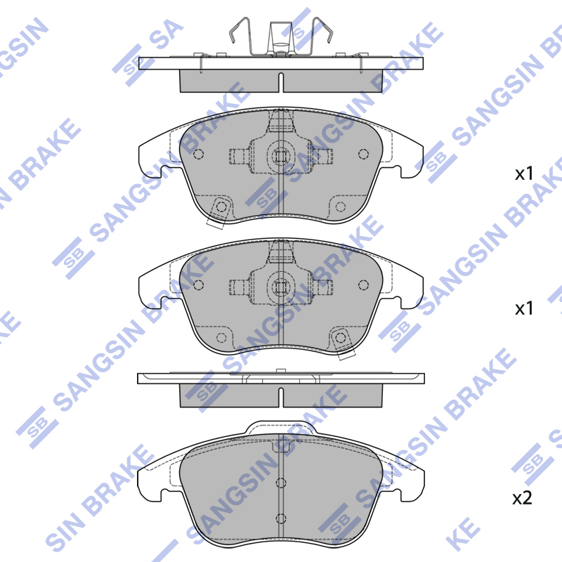 Передние тормозные колодки Sangsin SP2540