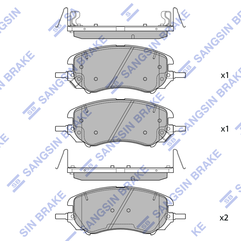 Передние тормозные колодки Sangsin SP2543A