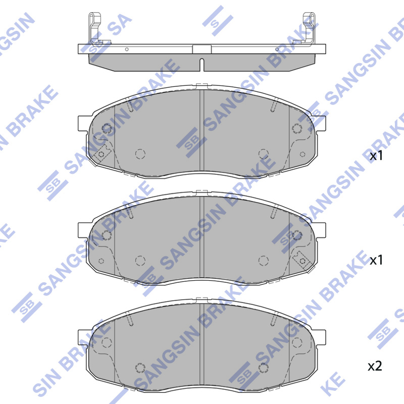 Передние тормозные колодки Sangsin SP2547